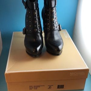Michael Kors ladies studded ankle boots